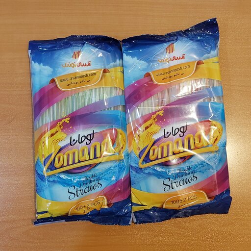 نی تاشو 100عددی یک بار مصرف آسان نوش