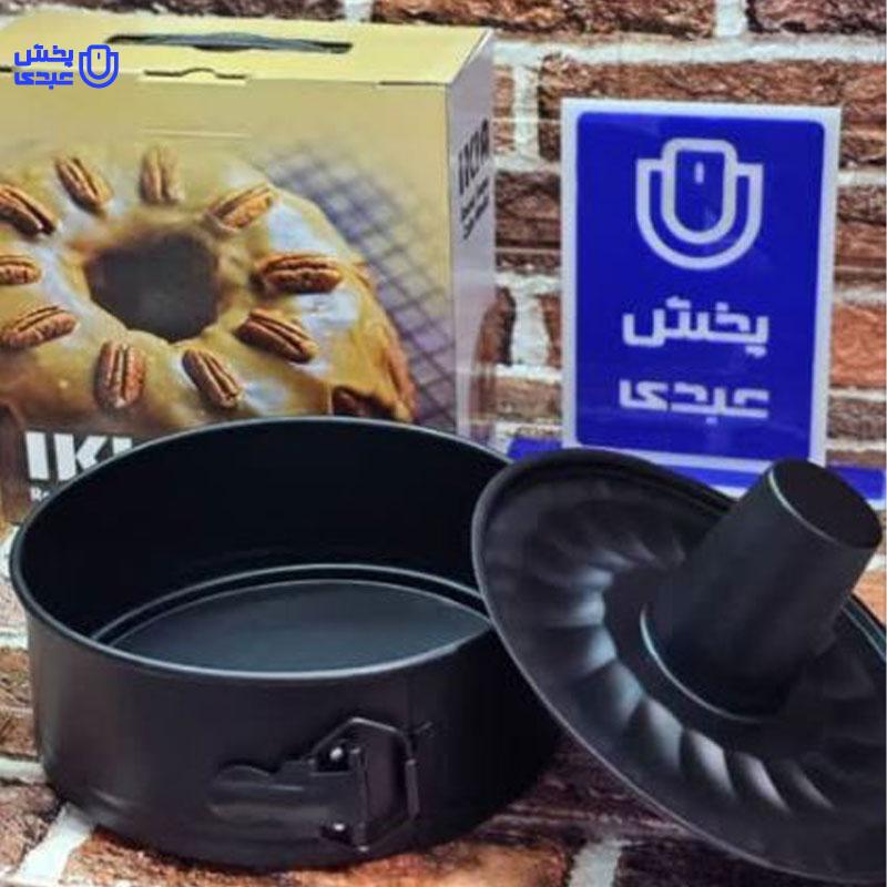 قالب کمربندی کیک گرد مدل شیفون دار ikia