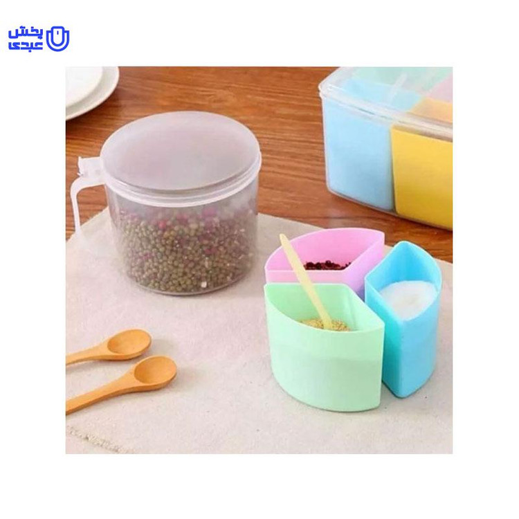 جا ادویه سه قسمتی دسته دار کاجین مدل تبسم
