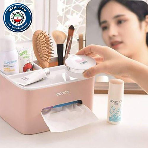 جا دستمال کاغذی رومیزی کاجین