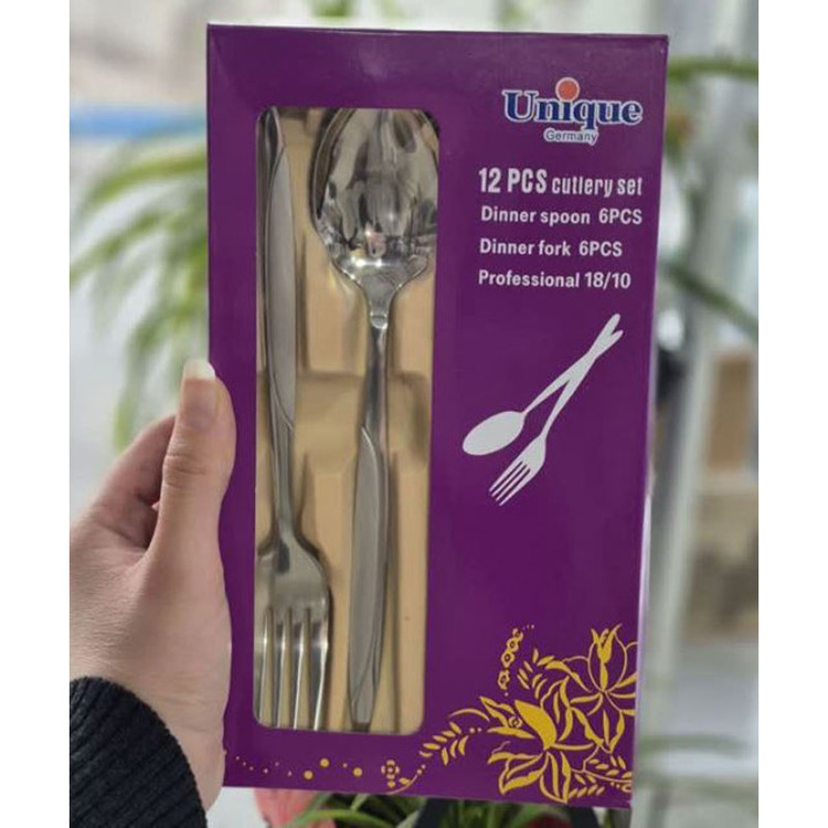 6 دست قاشق و چنگال یونیک درجه یک
