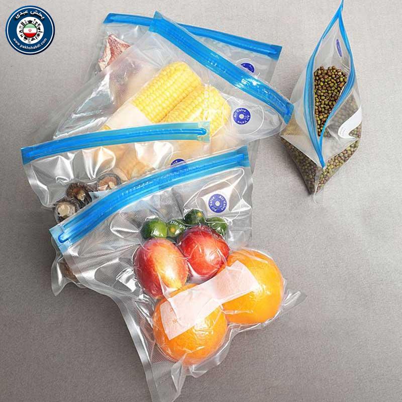 کیسه زیپدار میوه و سبزیجات 25×28 سانتی متر