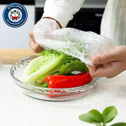 کاور غذا پلاستیکی 100عددی